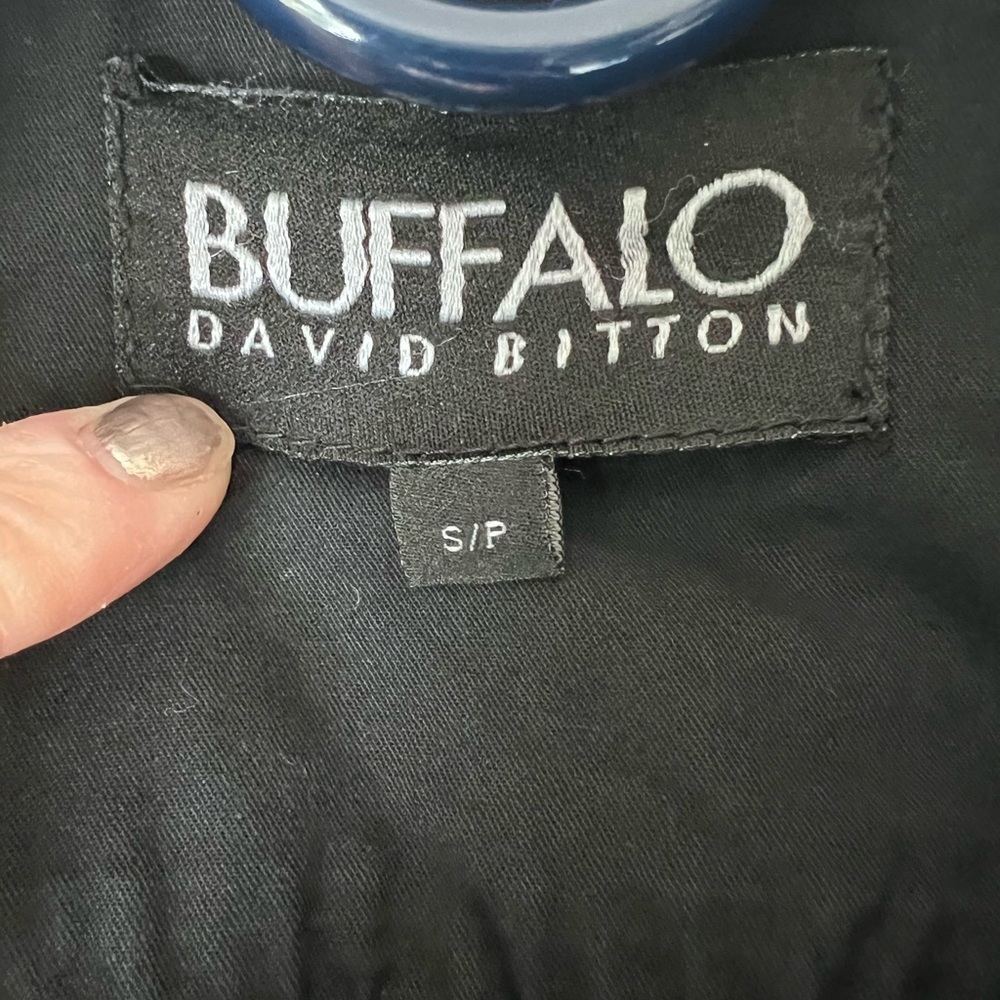 Buffalo David Bitton Hooded Black Cargo Jacket - Women’s S - Picture 11 of 11